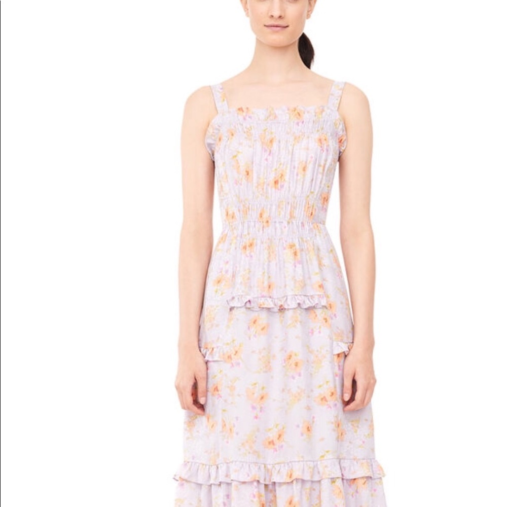 EMILIA Rebecca Taylor SILK JACQUARD TANK DRESS